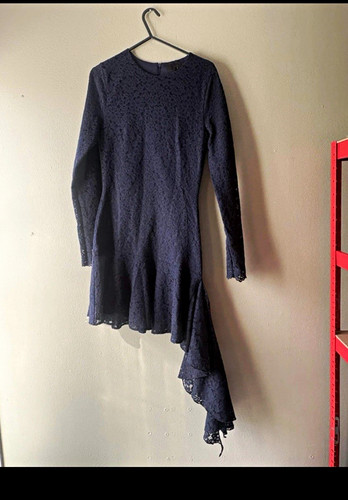 Zara navy floral lace - floral,