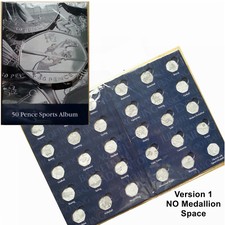 Lighthouse 2012 London Olympic 50p Collectors Album for 29 Coins NO Medallion