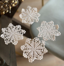 Set of 4 Crocheted Cotton