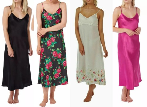 Indigo sky ladies satin long - sky,