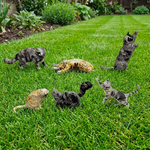 An07 cat figures - an07, unpainted