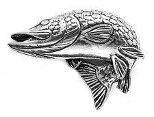 Turning Pike Fish Pin Badge