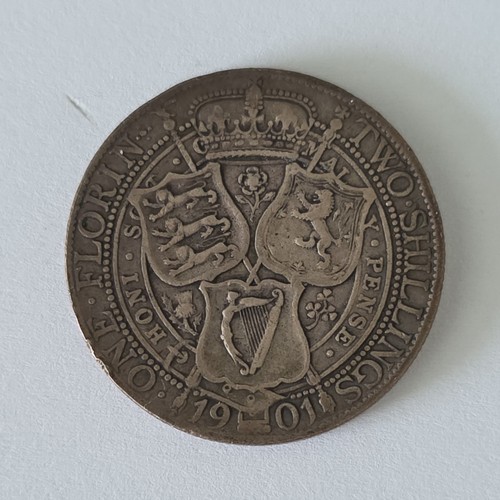 1901 one florin two shillings - one,
