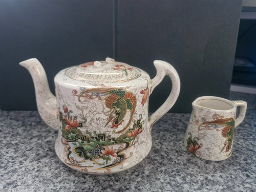 Phoenix ware teapot and milk - phoenix,