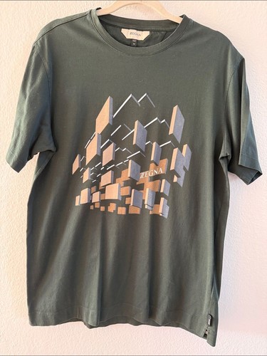 Zegna green geometric - green, 3d