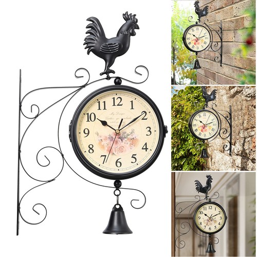 Large wall clock - wall, double