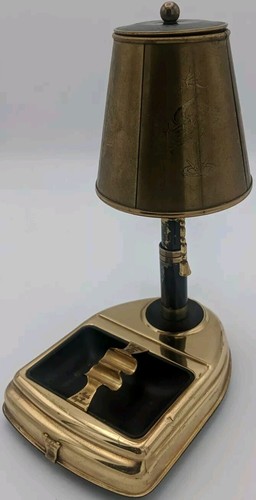 Vintage brass musical ashtray - brass,