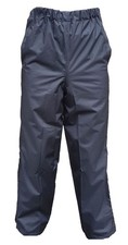 Unisex Black Polyester Goretex Waterproof Overtrousers Walking Hiking WP04A