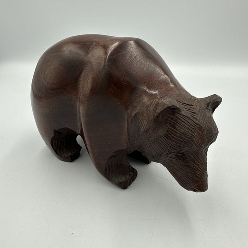 Hand carved wooden - wooden, bear