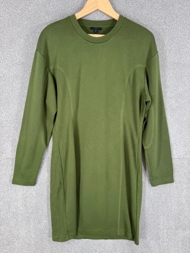 Cos olive green cotton - green, midi