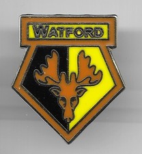 Watford FC Enamel Football Pin Badge  (ref: W&W001)