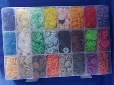 Press Studs Snap Popper Fasteners Buttons multi coloured T5 Crafts Clothing NEW