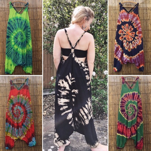 Tie dye jumpsuit hippy - , hippie