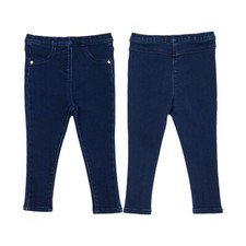 Girls Jeggings Baby Denim Toddler Dark Blue Jeans Stretch Leggings 6 Months - 4Y