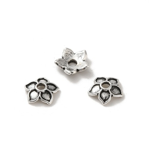 Tibetan silver bead caps - bead,