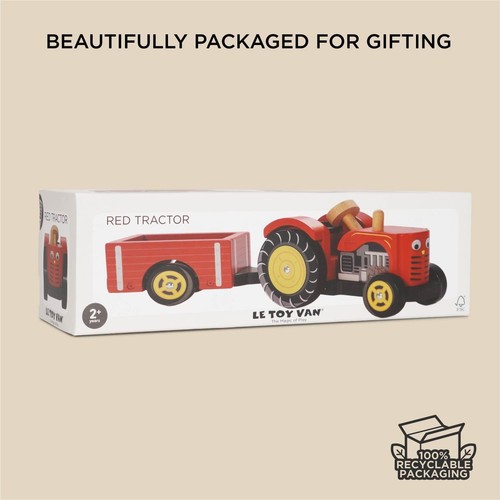 Toy van red - le,