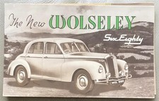 WOLSELEY Six Eighty Car Sales Brochure 1948-49 23/10 (53113) 9/48-20m
