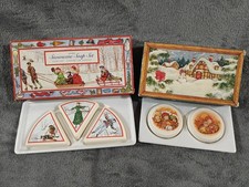Avon 2 x Vintage 1980s Christmas Winter Soap Box Sets Sweet Dreams & Snowscene