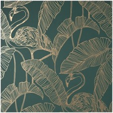 Fine Decor Flamingo Emerald