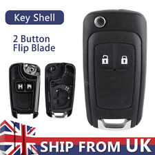 2 Button Remote Flip Key Fob Case Shell for Vauxhall Opel Cascada Adam VIVA Karl