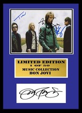 BON JOVI     SIGNED  FRAMED