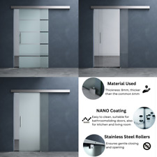 Home Interior Sliding Glass Door Designed Range Heavy Duty + Rail Track Kit 8mm