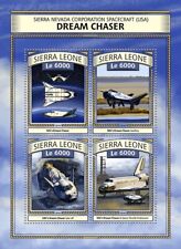 NASA/SNC DREAM CHASER Sierra Space Plane Stamp Sheet #1 (2016 Sierra Leone)