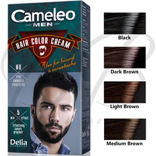 DELIA Cameleo Men's Hair Color Cream Hair, Beard & Moustache 30ml *CHOOSE SHADE*