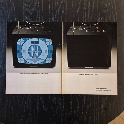 1970 brionvega original ad - -,