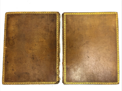 Pair large old leather - pair,