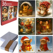 Funny Christmas Cards Pack, 36