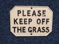 Very Old sign Please Keep Off