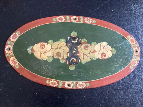 Vintage hand painted canal art - hand,