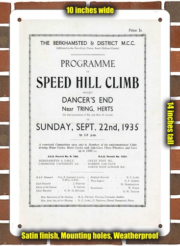 Metal sign 1935 dancer - metal,