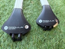 Used Modula Oval Aluminium Roof Box/Cycling Bars Fits BMW X5