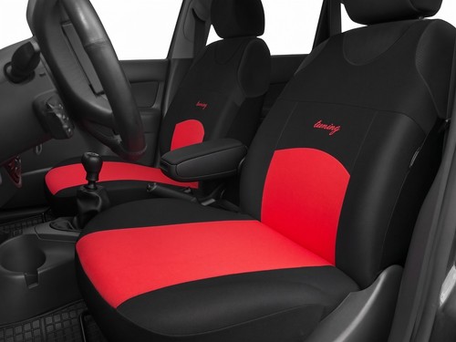 Red front car seat - front, covers