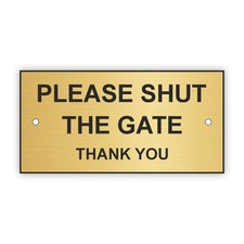 Laser Engraved Please Shut The