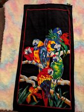Tropical Parrot Beach Towel top level collection summer vacation