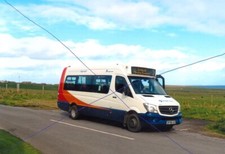 COLOUR BUS PHOTO OF STAGECOACH MERECEDES MINIBUS PHOTOGRAPH BV66GUO MERC PICTURE