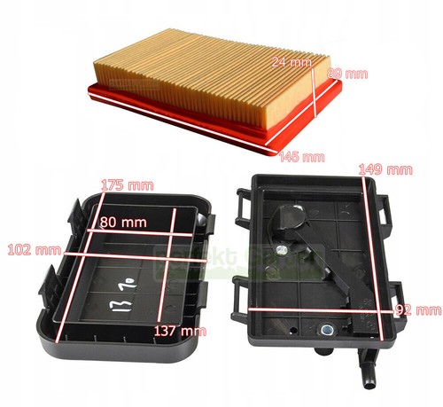 Air filter housing - air, +