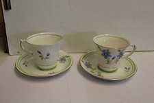 ROSLYN  FINE BONE CHINA VINTAGE HAND-PAINT CUP / SAUCER / JUG
