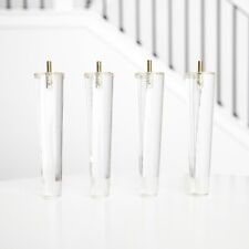 Furniture Legs Set of 4, Premium 8 inch Acrylic Mid Century Replacement Feet