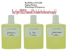REED DIFFUSER OIL REFILL - Fine & Designer Fragrances Highly Potent Vegan UK
