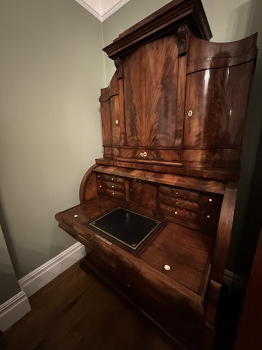 Antique oak bureau desk - antique,