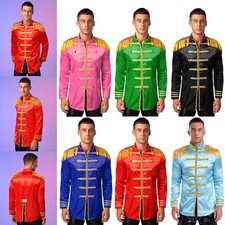 UK Men's Marching Band Cosplay Costume Xmas Halloween Jacket Dressing Up Jacket