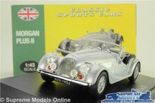 MORGAN PLUS 8 MODEL CAR SILVER ROADSTER 1:43 SCALE IXO ATLAS CLASSIC SPORTS K8