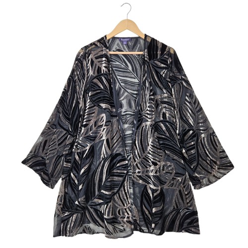 Roaman burnout velvet jacket - burnout,