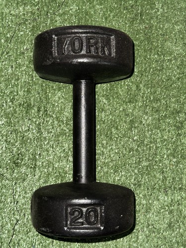 20lb vintage york barbell - york,