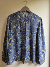 Toast Blouse Grey Blue Yellow