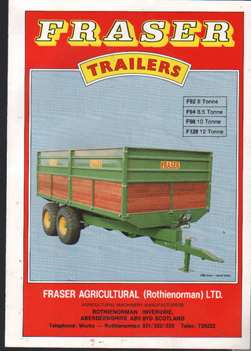 Fraser tandem axel trailers - fraser,